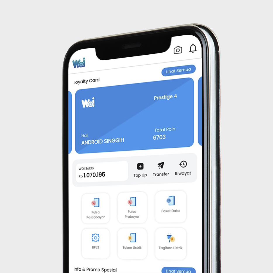 Mobile phone screen mockup design